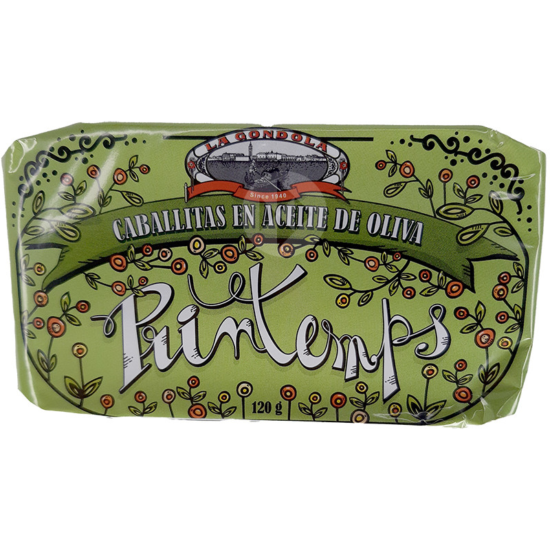 CABALLITAS EN ACEITE DE OLIVA LATA 120g.(12p/caja)